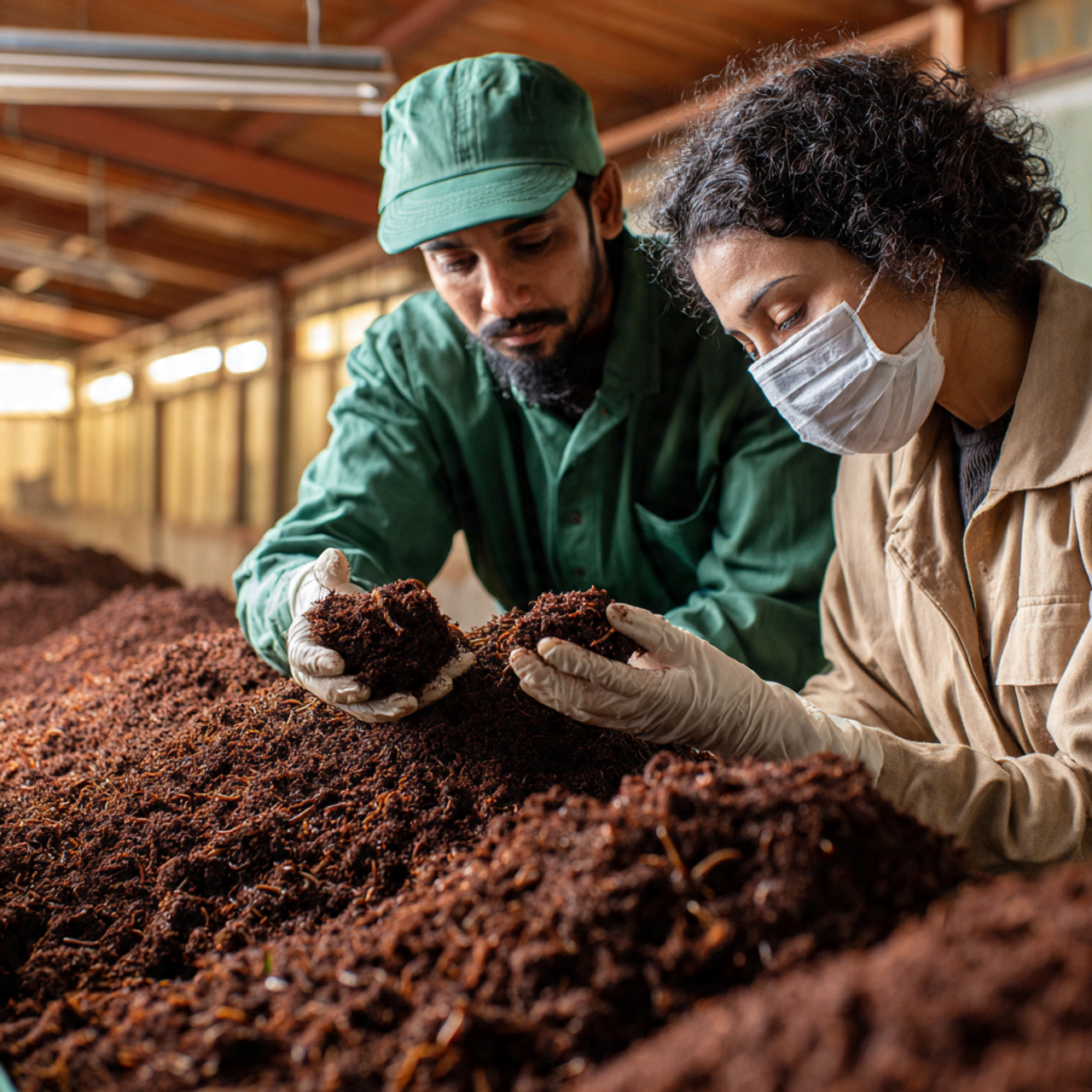 Organic compost production in India